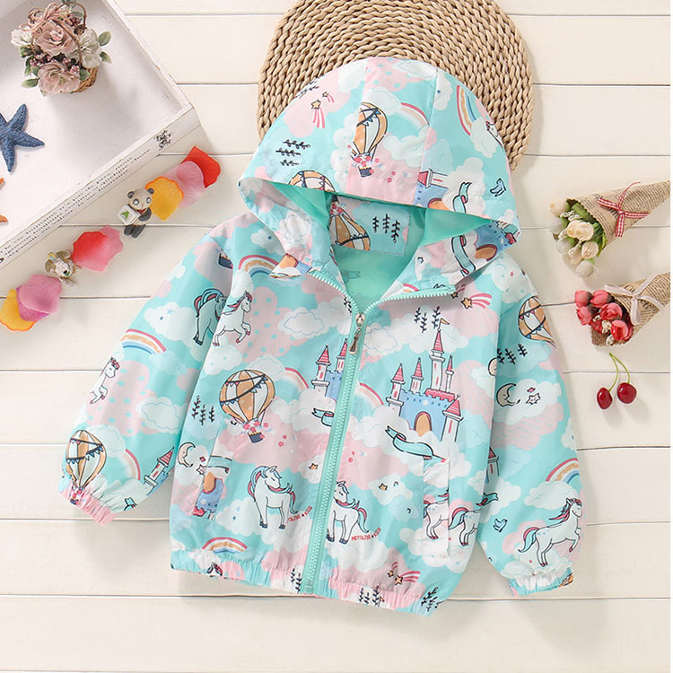 Waterproof Rain Jacket Girls
